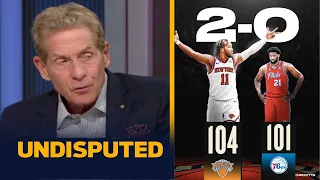 UNDISPUTED | "Nick Nurse is sucks!" - Skip SHOCKED Knicks score 8-Pts in final 0:28 to beat 76ers