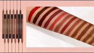 Huda Beauty   🔥 New Reformulated Lip Contour 2 0 + Swatches 🔥 MAKEUP ADDICTED