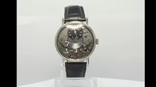 Breguet Tradition 50 hour power reserve 18K WG skeleton #7027 watch 38MM mint - 24166