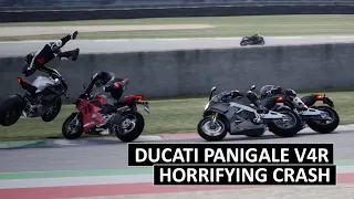 Horrifying Ducati Panigale V4R Crash, Final Lap Gone Wild