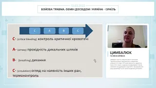 Зони надання медичної допомоги: ознаки критичної кровотечі, методи зупинки (Цимбалюк Галина Юріївна)