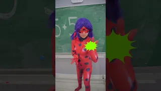 Superheroes and spider man in a real school! #trending #funny #spiderman