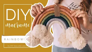 EN_DIY 🌈 Macrame RAINBOW by DIY MACRAME WORLD