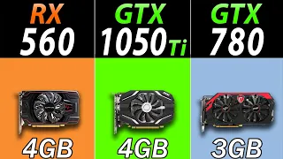 RX 560 Vs. GTX 1050 Ti Vs. GTX 780 | New Games Benchmarks in 2021