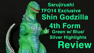 Sarujirushi *TFO14 Exclusive* Shin Godzilla -Green with Blue/Silver Highlights- Sofubi Review