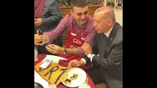 Turkish president Tayyab Erdogan meet up with Popular Chef CZN Burak.