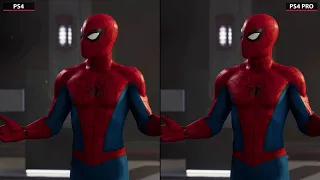 Marvel's Spider Man – PS4 vs PS4 Pro Graphics Comparison & 4K FPS 60