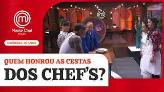 Avaliando as cestas dos CHEFS | Especial de 10 anos | BAÚ MASTERCHEF