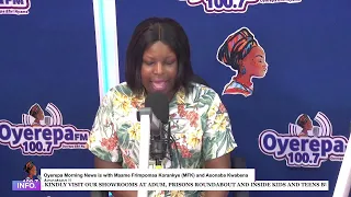 Oyerepa Morning News is with Maame Frimpomaa Korankye (MFK) and Asonaba Kwabena Amoateng||25-03-2023