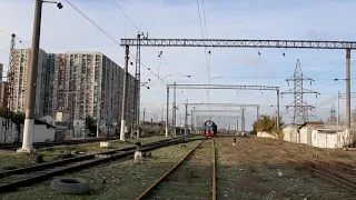 Тепловоз ТЭМ2М-046 с полувагоном