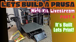 PRUSA MK4 KIT BUILD - Part 4 #3dprinting #livestream