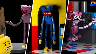 I made iconic scenes from Poppy Playtime out of LEGO: Player, Huggy Wuggy, Mommy Long Legs, and more