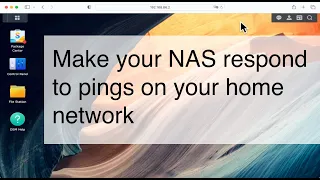 Synology NAS tip | How to make a Synology NAS respond to pings