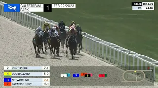 Gulfstream Park Carrera 1 - 22 de Febrero 2023