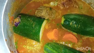 quem ja viu carne guisada com pepino. 😋😋😋😋😋😋