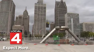 Crews work magic for rebirth of Dodge Fountain in downtown Detroit