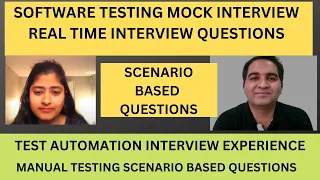 Manual Testing Interview Questions and Answers| Automation Testing Mock Interview for Experienced