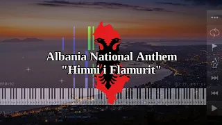 Albania National Anthem | Himni i Flamurit - Piano