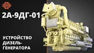 Общее устройство дизель-генератора 2А-9ДГ-01