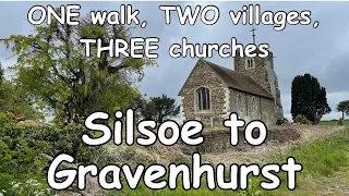 ONE walk, TWO villages, THREE churches - Walking from Silsoe to Upper Gravenhurst, England - 4K