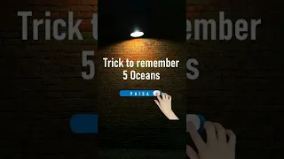 Trick to remember 5 oceans - PAISA