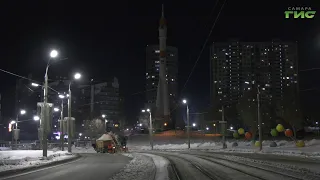 В Самаре вывозят снег с дорог, отремонтированных по нацпроекту