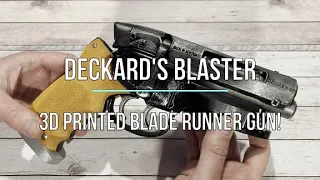 Amazing 3d printed Blade Runner Deckard blaster gun prop, printed on Ender 3 S1 in PLA and resin.