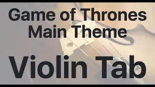 Learn Game of Thrones Main Theme on Violin - How to Play Tutorial