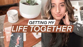 getting my life together (VLOG) — organizing bills, pantry & meals 📁🌱