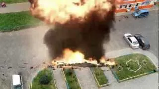 Взрыв машины,в г.Хабаровск!