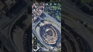 3D veiw of Colosseum on Google Earth