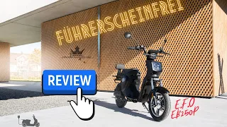 E.F.O EB250P E Bike oder E Roller ? Du hast die Wahl! E Scooter im Test Review 🛴