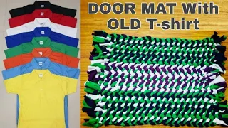 DIY - Door Mat from old T-shirts