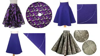 4 of the Best Flare Skirt Cutting and Sewing ✅ Quarter, Half, Full and Double Circle Skirts