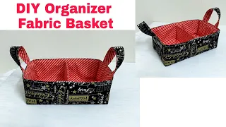 Diy Divided Fabric Basket / Organizer Basket / Simple And Easy Sewing Project