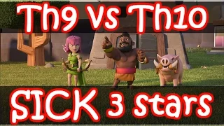 Clash Of Clans | SICK Th9 vs Th10 OVERKILLS - CRAZY 3 Star Attacks!