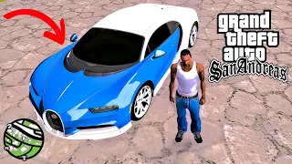 Secret Bugatti Chiron Super Car Location in GTA San Andreas (Cheat Code)