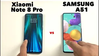 SAMSUNG A51 vs Xiaomi Note 8 Pro | Speed Test Comparison