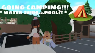 GOING CAMPING!! *Water slide & more…* W/VOICES! Roblox bloxburg roleplay