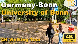 Germany-Bonn | University of bonn 4K Walking Tour | 4K UHD 60fps