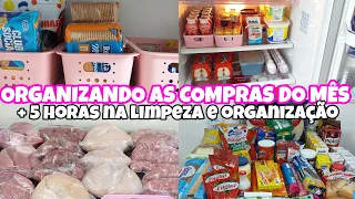 ORGANIZANDO AS COMPRAS DO MÊS NO ARMÁRIO E NA GELADEIRA | CARNES PARA O MÊS TODO | COMO ORGANIZO