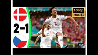 Denmark vs Czech Republic 2 : 1 highlights uefa euros 2021