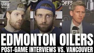 Leon Draisaitl, Warren Foegele & Kris Knoblauch React to Edmonton Oilers GM3 Loss vs. Vancouver