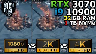 Frostpunk | 1080p vs 1440p vs 2160p | RTX 3070 | i9 10900 | 32GB RAM | 1TB SSD NVMe M.2