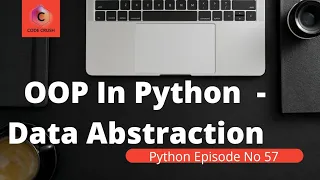 Abstraction In Python | Data Abstraction In Python | Object Oriented programming Tutorial