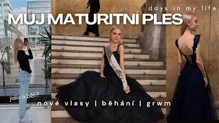 můj MATURITNÍ PLES & klasický days in my life | VLOG ~ grwm, šaty, vlasy, cvičení & more!✨💞🎀