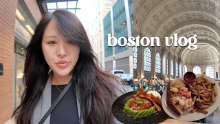 toronto to boston vlog 🇺🇸  exploring the city for the first time, yummy food, aesthetic spots ✨