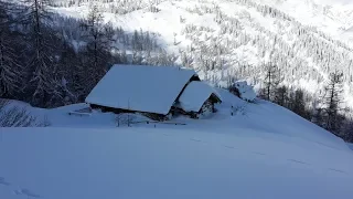 Leben auf der Alm im Winter