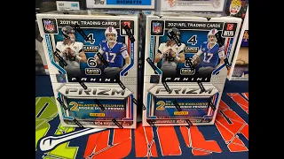 New Retail Release!! Opening 2 Blasters of 2021 NFL Panini Prizm Football!!