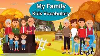 English Vocabulary |My Family |English Vocabulary for Kids|#educationalvideos #family  #KidsLearning